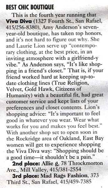 best chic boutique in san rafael